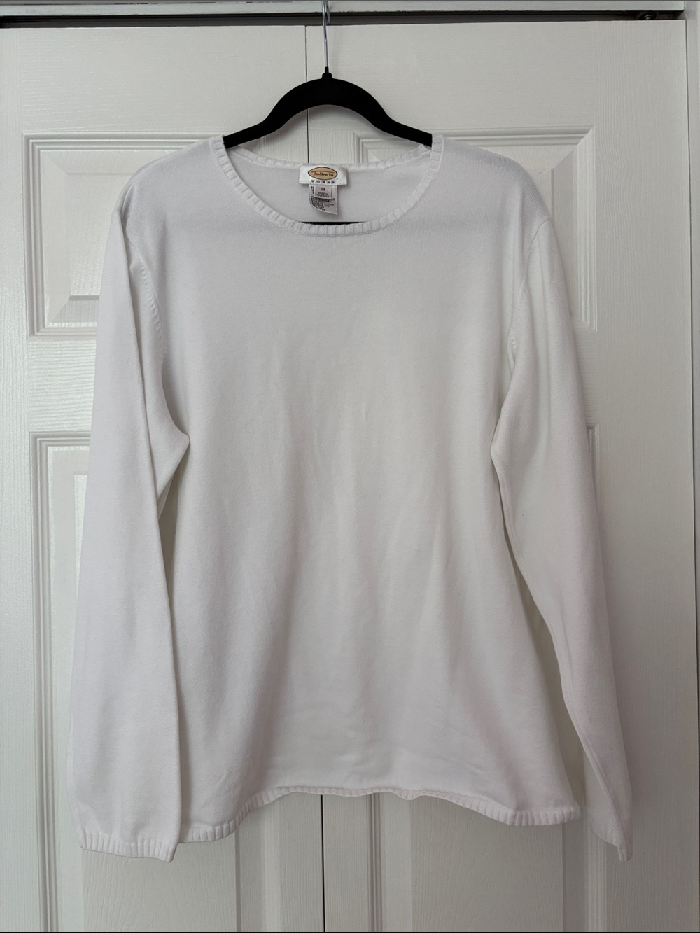 Talbots White Crew Neck Sweater